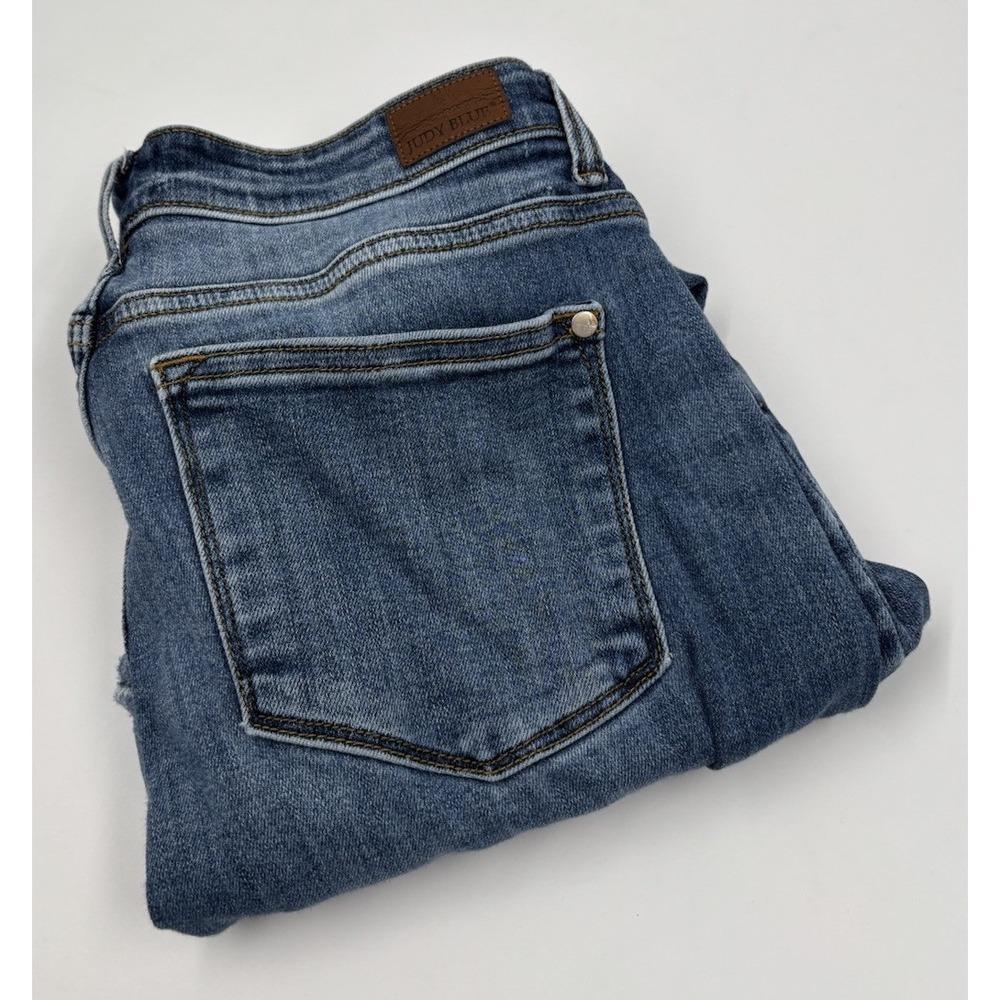 Judy Blue Women's 11/30‎ Boyfriend fit Blue Denim Ankle Jeans
